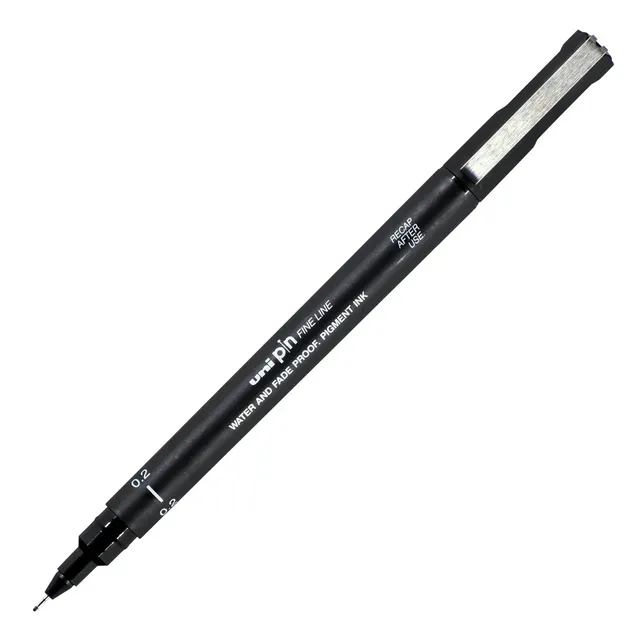 [PIN-102.24] Mitsubishi Pencil Water-based Sign Pen, Extra Fine Point, 02, Black
