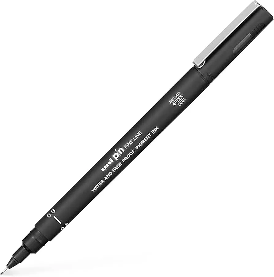 [PIN-103.24] Mitsubishi Pencil Water-based Sign Pen, Extra Fine Point 03, Black