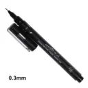 Mitsubishi Pencil Water-based Sign Pen, Extra Fine Point 03, Black