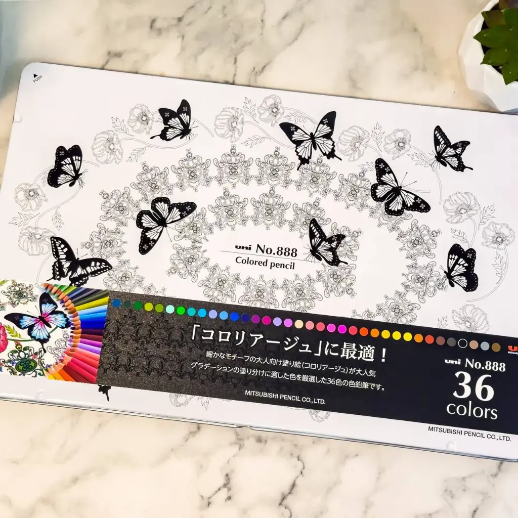 [888 36C] Mitsubishi Pencil Colored Pencil No. 888 36 Colors