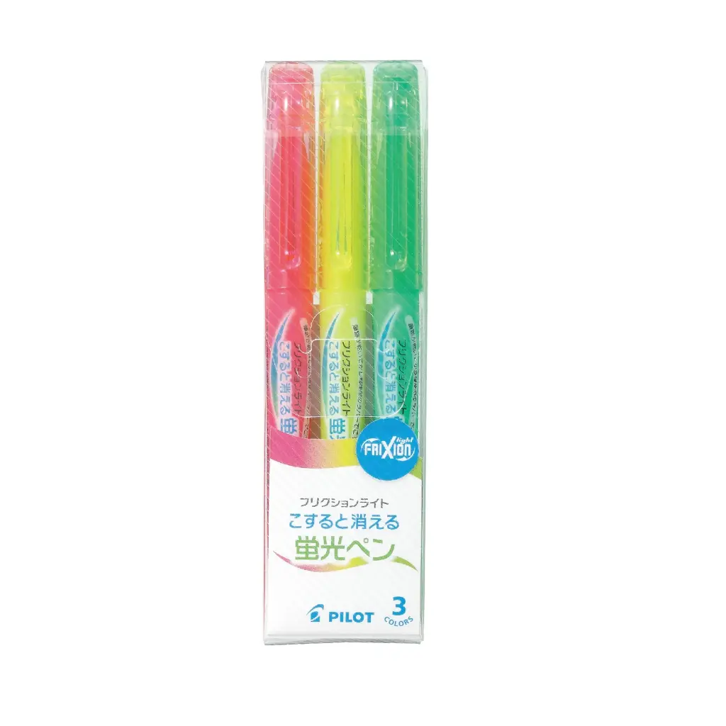 PILOT Frixion Light erasable highlighter 3-color set 