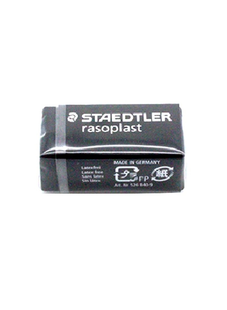 [526 B40-9] Staedtler Lazoplast SS Eraser, Black