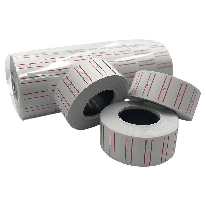 Zheng Hao Price Marked Label Tape White Line