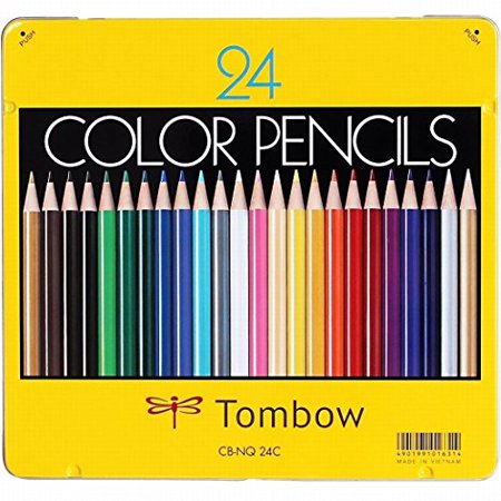 Tombow Pencil Tin-Pack Colored Pencils, 24 C