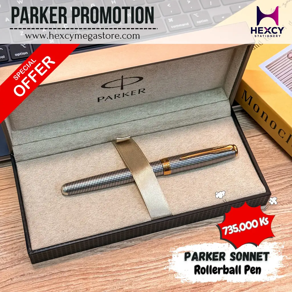 Parker Pen SO 788881 SONNET Rollerball Pen,Sterling Silver