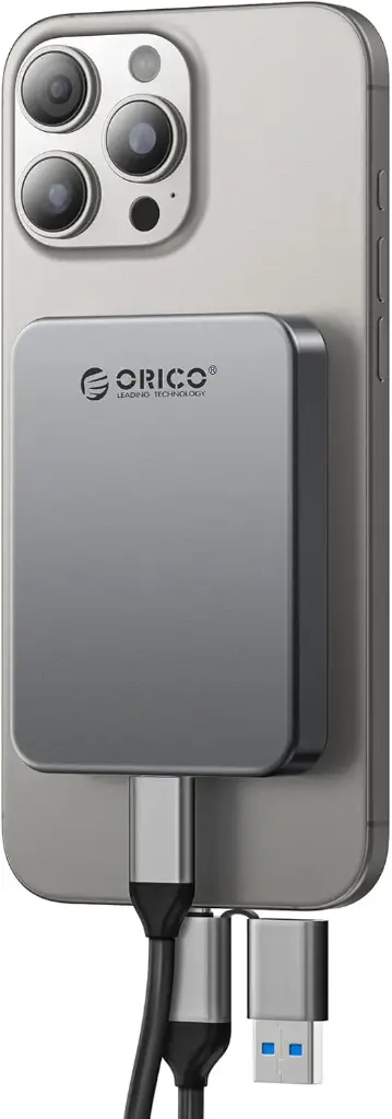 [K20Mini-512G-SV-BP] ORICO 512GB Magnetic Ultra Thin External SSD, Aluminum Alloy