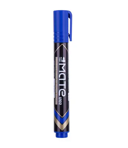 [U10230] Deli Mate U102 Permanent Marker For Multiple Surfaces (BLUE)