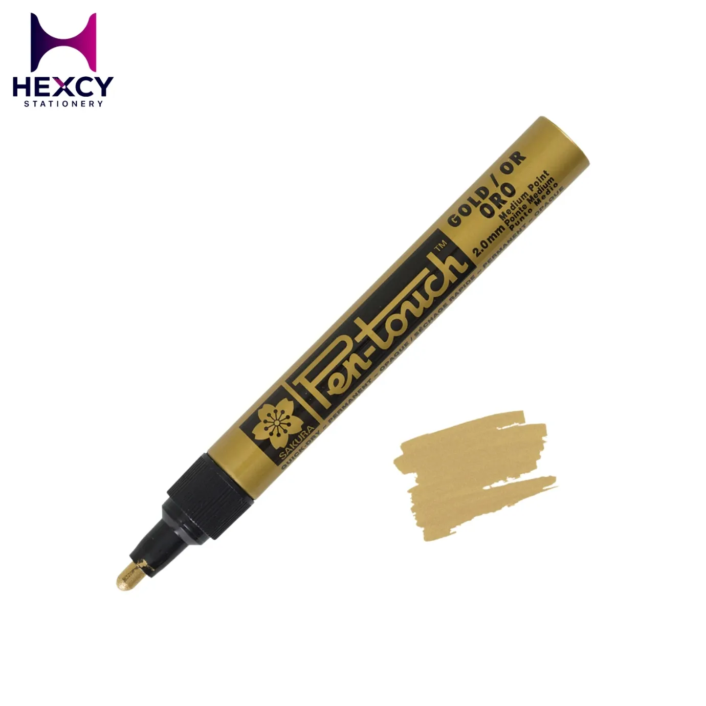 Sakura Pen-Touch Permanente Gold Color 2.0mm