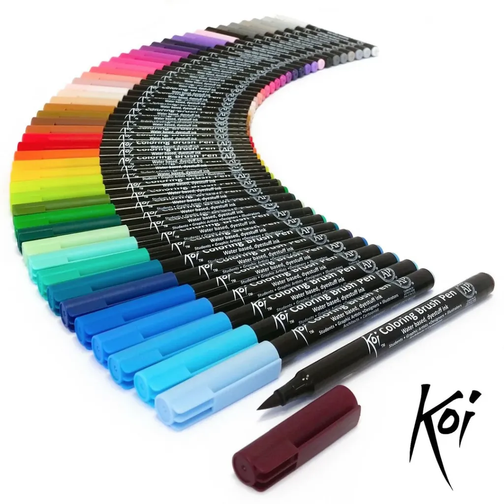 [XBR#00] Sakura Koi Coloring Brush Pen Water-Based,Dyestuff Ink Blender