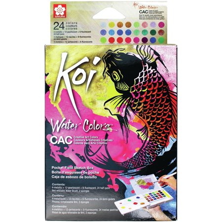 [XNCW-24MPN] Sakura Koi Water-Colors Metallic CAC 24 Colors