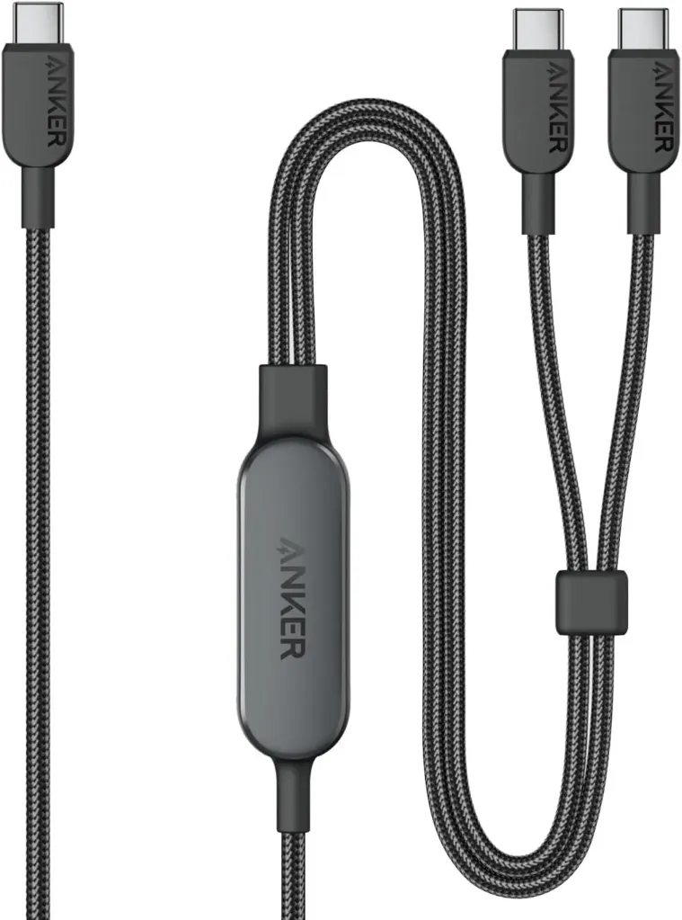 Anker USB-C & USB-C Cable (2-in-1, 140W) Fast Charging USB 2.0 