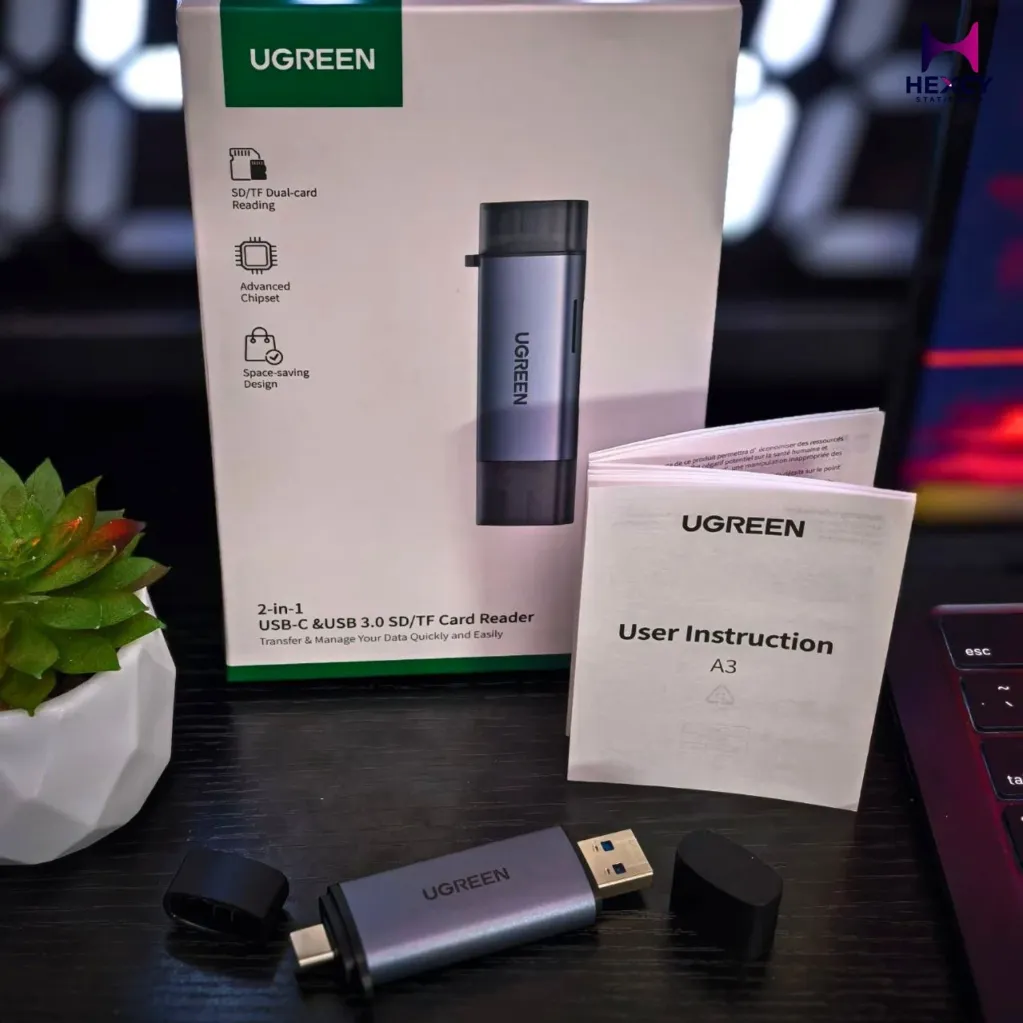 [50706] UGREEN 2-in-1 USB-C & USB 3.0 SD/MicroSD Card Reader (OTG)