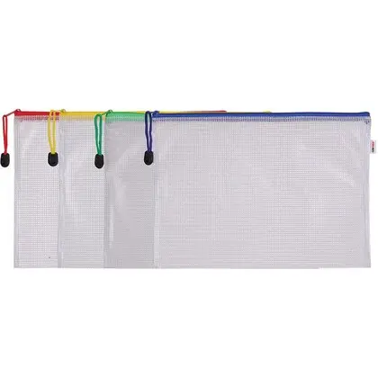 Deli 5654 A4 Mesh Zip Bag 
