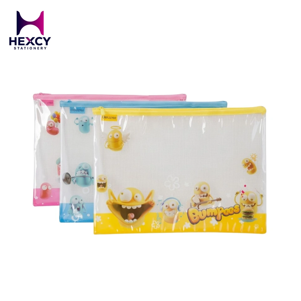[70202] Deli 70202 Cartoon Bumpees Mesh File Bag