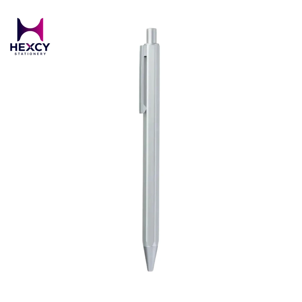 [Z024] Muji Ballpoint Pen, Knock Type, Main Body Aluminum