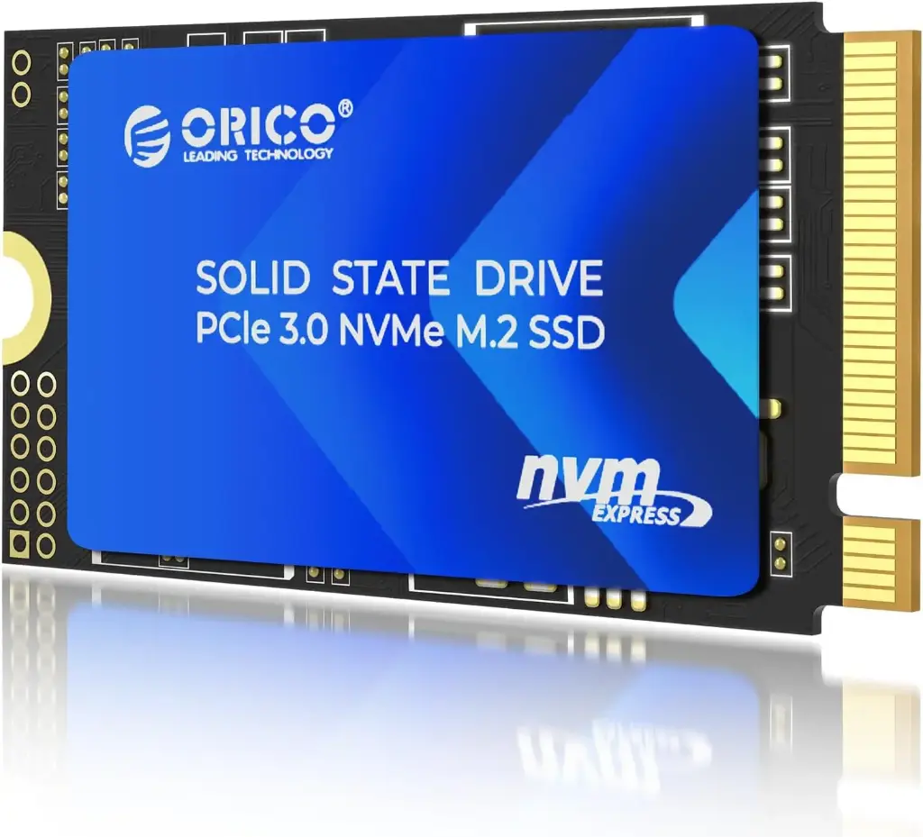 [J10-2242-256GB-BL-BP] ORICO SSD 256GB M.2 2242 NVMe Internal SSD with 3D TLC NAND PCIe Gen3 x 4 Max Read: 2500MB/s (R:2500MB/s, W: 1600MB/s) 