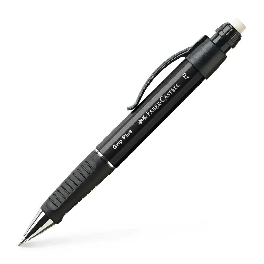 [GRIP PLUS 0.7 Black] Faber-Castell Grip Plus 1307 Mechanical Pencil, 0.7mm (Black)