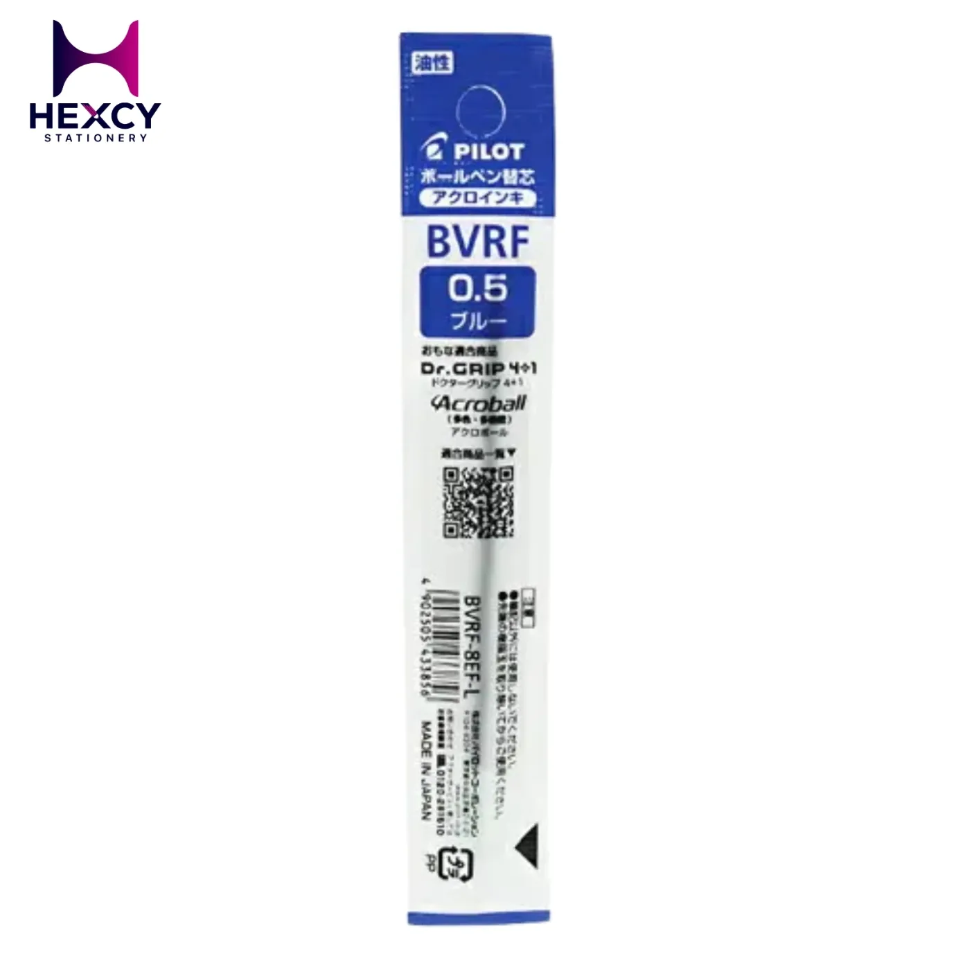 [BVRF-8EF-L] Pilot Acro Oil-Based Ballpoint Pen Refill 0.5mm (BLUE)