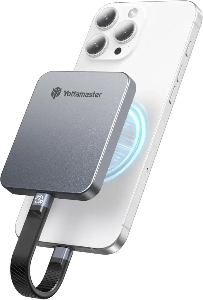 [2FEY-6423YQ] Yottamaster 512GB SSD External Magnetic, Up to 2000MB/s USB 3.2 Gen 2x2 External Portable SSD