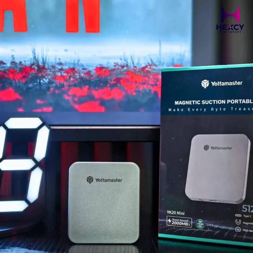 [2FEY-6423YQ] Yottamaster 512GB SSD External Magnetic, Up to 2000MB/s USB 3.2 Gen 2x2 External Portable SSD