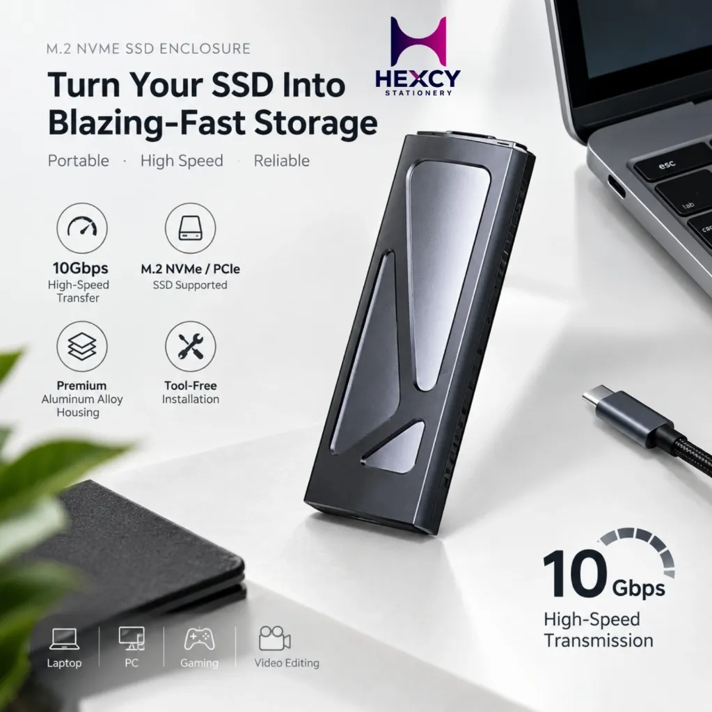 [90541] UGREEN M.2 SSD External Case, M.2 NVME/PCIE SSD Case  Enclosure, 10 Gbps