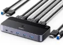 UGREEN KVM Switch 2-in-1-out KVM Switch 4K@60Hz HDMI KVM Switch No Driver Required USB3.0 & USB C Switcher Keyboard Mouse Monitor Sharing USB Selector AV Selector