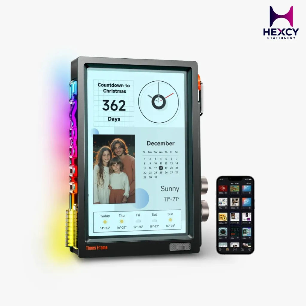 Divoom Times Frame Smart Digital Photo Frame (RGB Light & Translucent Design)