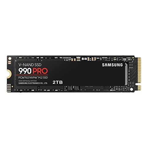 Samsung SSD 990 PRO 2TB PCIe Gen 4.0 x4 (Maximum Transfer Rate 7,450MB/s) NVMe M.2 (2280)