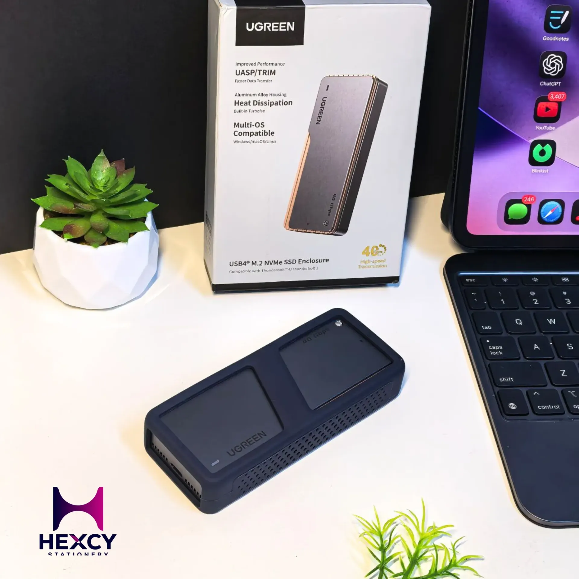 UGREEN M.2 SSD External Case, USB4 40Gbps