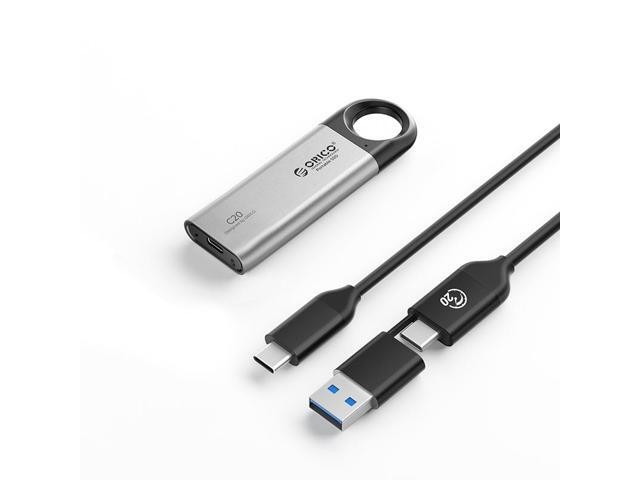 [C20] ORICO Portable SSD External Solid State Drive, 1TB - 2100MB/s Ultra-Fast USB 3.2 Gen 2, USB-C & USB-A