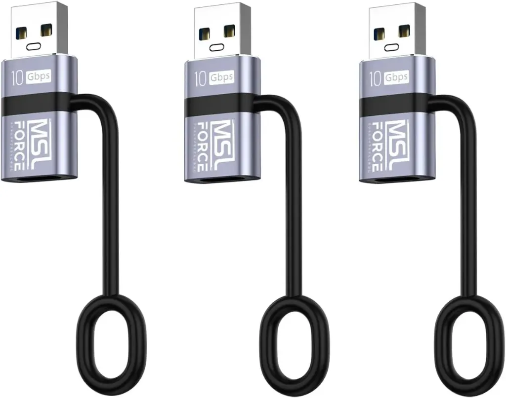 [ua10g] MSL FORCE (Japan) Compatible with iPhone 15 Plus Pro Max, USB 3.2 (Male) to Type-C (Female) USB A Converter Adapter