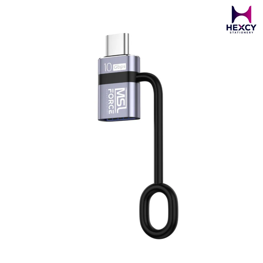 MSL FORCE USB Type-A Male to Type-C Female Adapter (iPhone 15 / Pro / Pro Max Compatible)