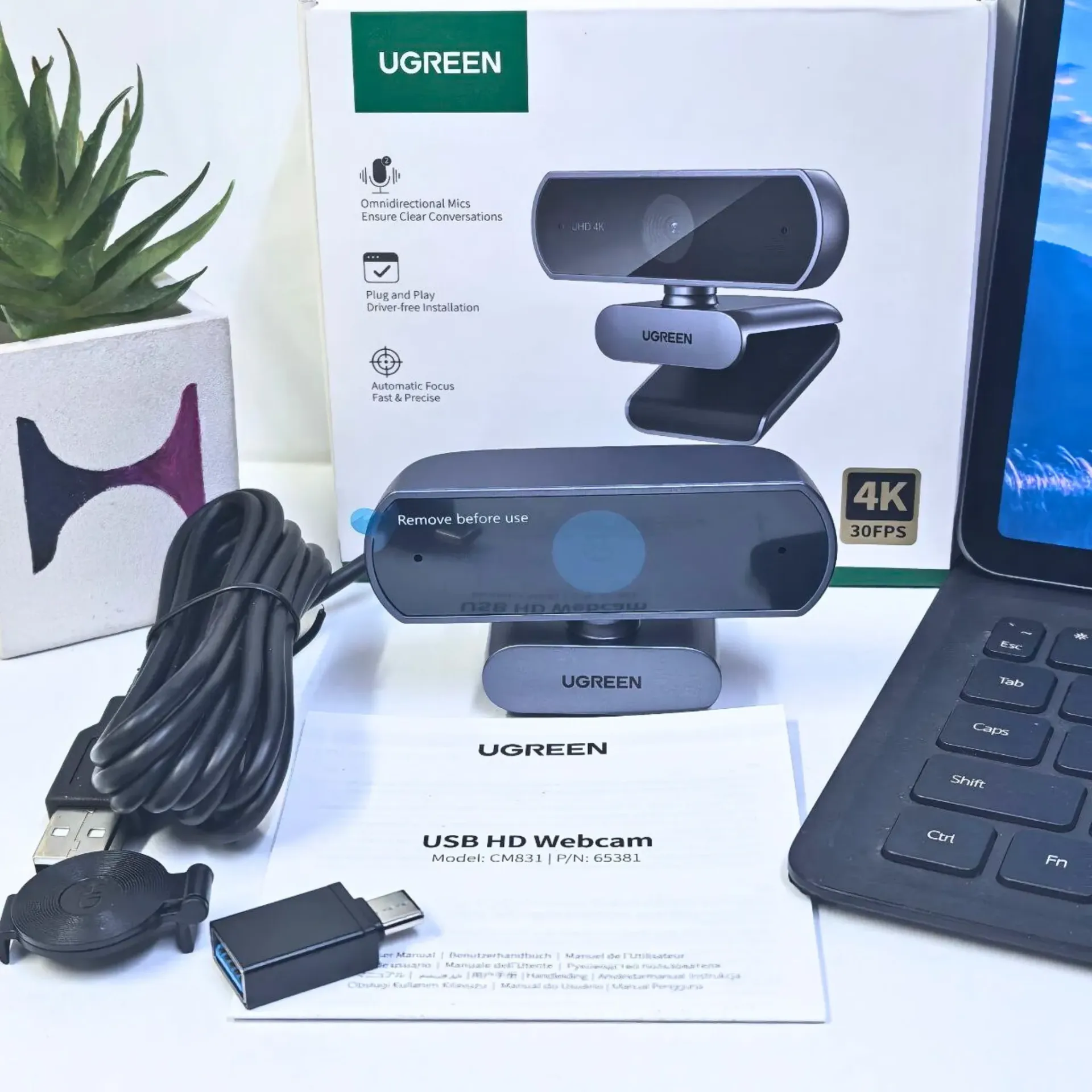 UGREEN USB Webcam Autofocus (4K 30FPS)