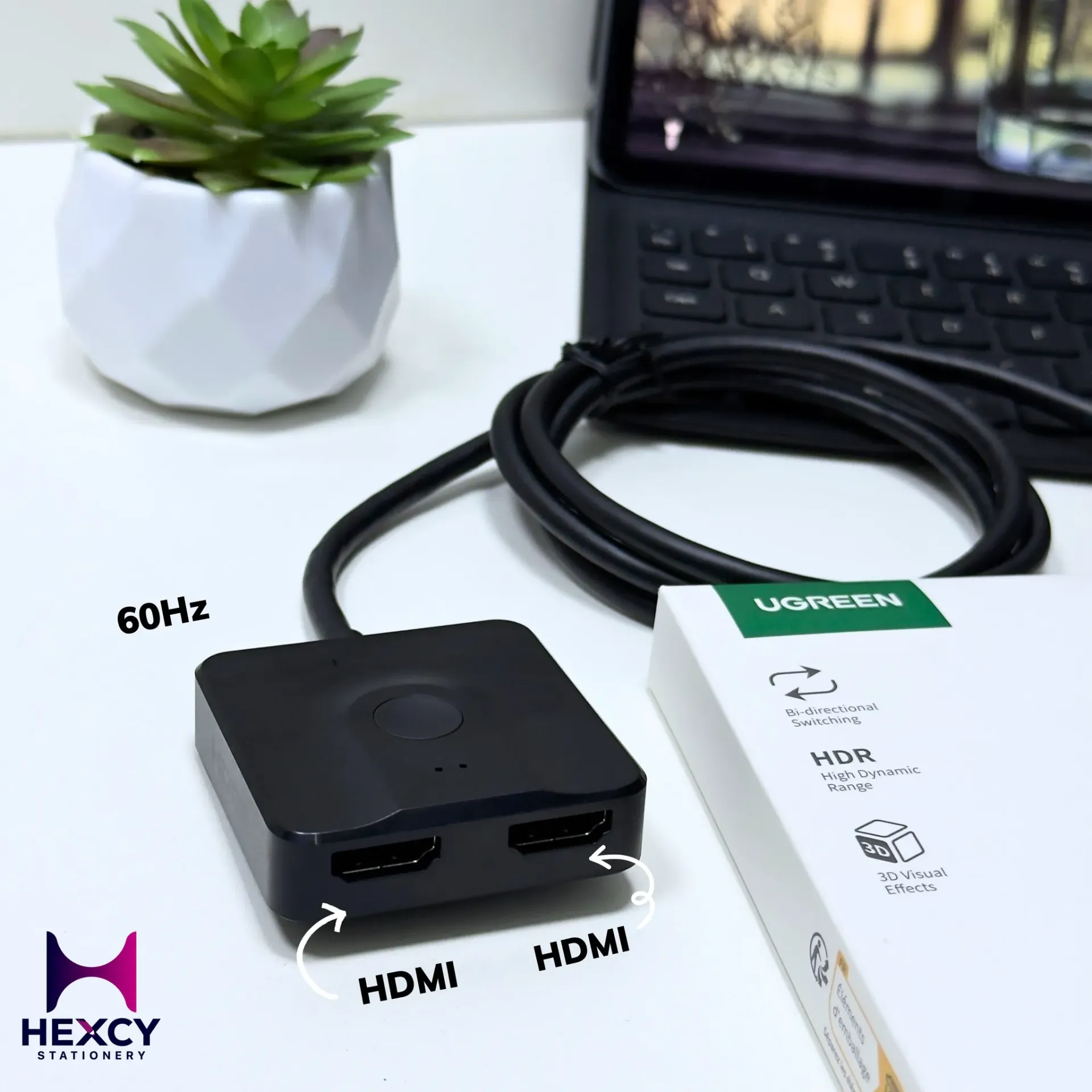 [70607] UGREEN Bi-Directional 4K HDMI Switcher (2-in-1 / 1-in-2)