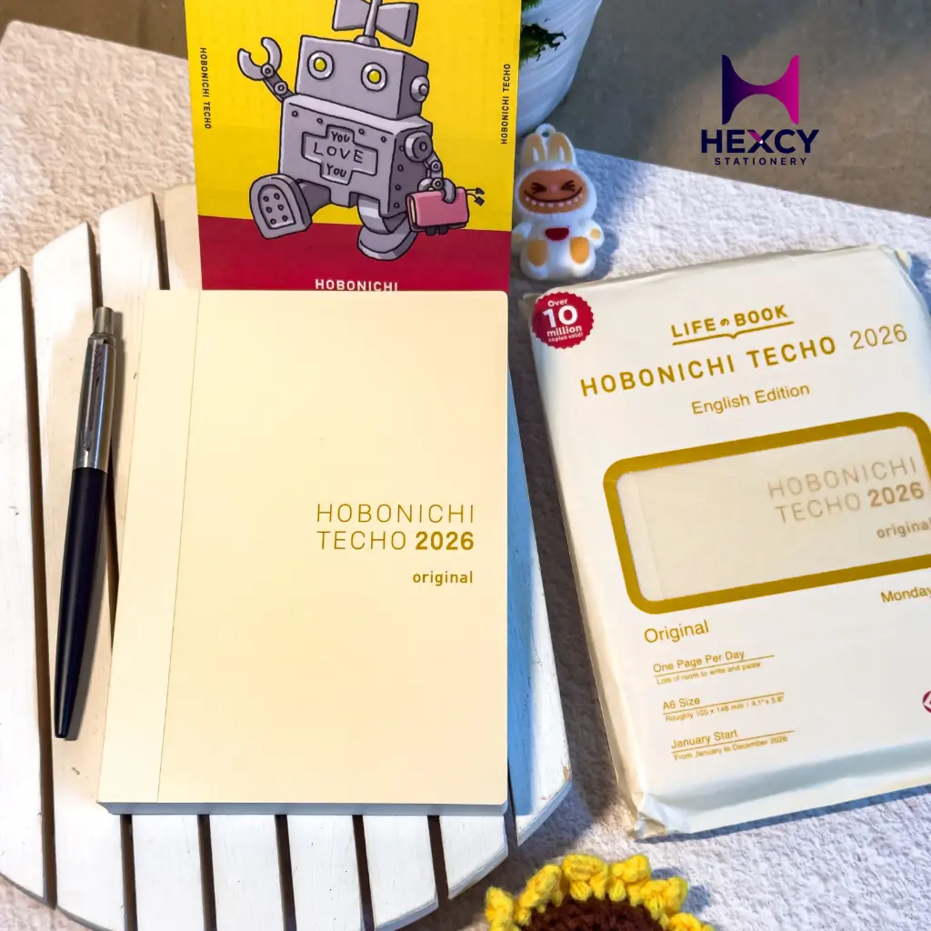 HoboNichi Notebook 2026 Main Unit, Original English Version (A6 / 1 Page per Day (English) / January / Start Monday)