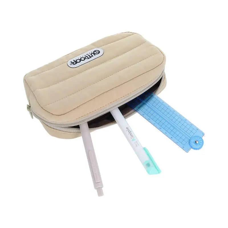 [S1428861] Sun-Star Stationery OUTDOOR Pencil Case Quilted Fabric