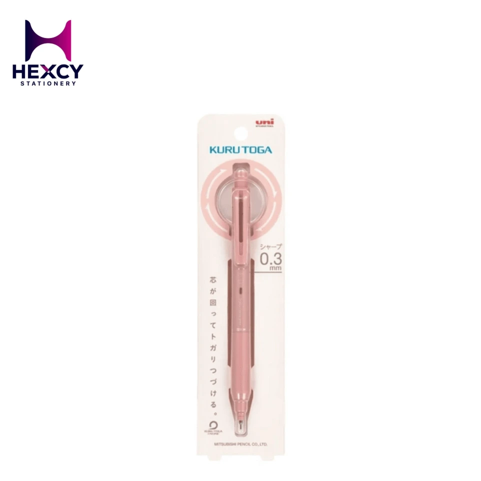 UNI Kurutoga KS Mechanical Pencil 0.3  (Coral Pink)