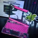 iPad Pro (M4) 11-inch Compatible with 360 Degree Rotation, iPad Keyboard Case, Keyboard Case, Ultra High Precision Trackpad, Bluetooth 5.3, 7 Color Backlight