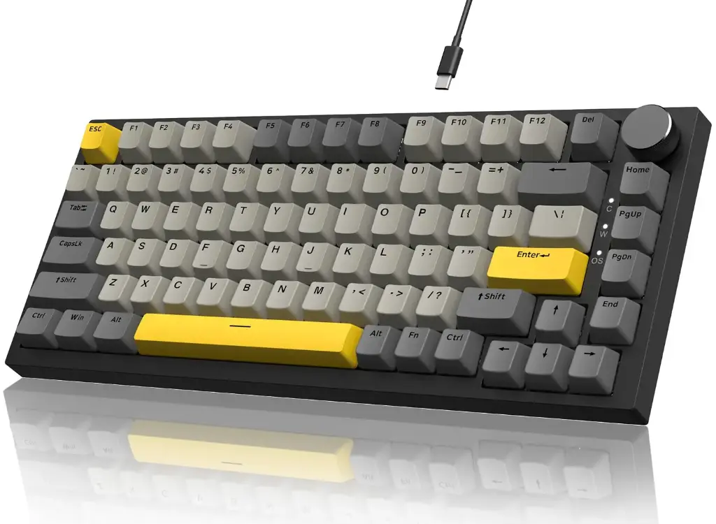 [AK820] A.JAZZ AK820 Wired Mechanical Keyboard Tomorrow Axis 75% 81 Key USB Hot Swap