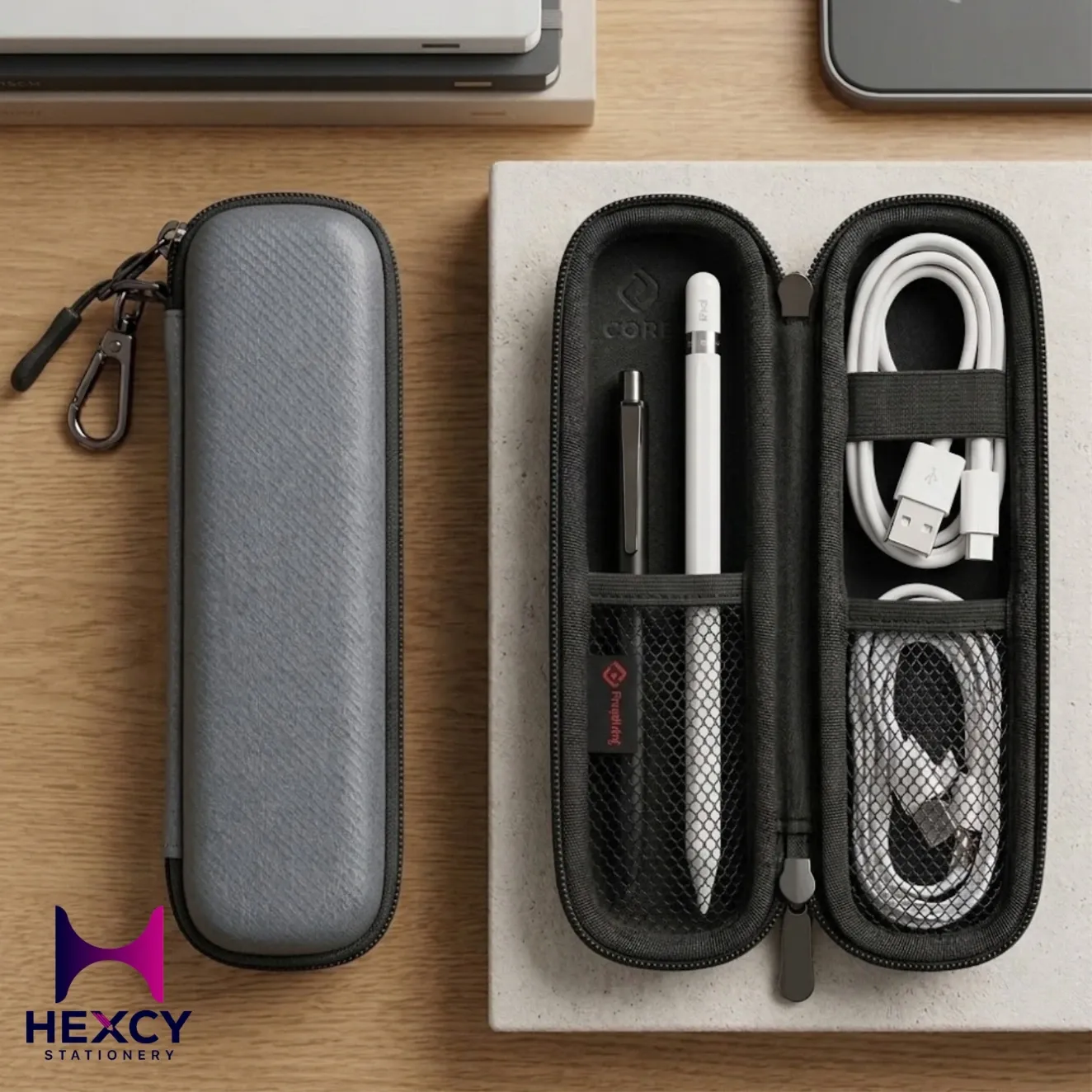 Fintie Apple Pencil Case Bag Storage Case Soft Neoprene Anti-lost Pocket Elastic Band Secure Storage Protective Case for Apple Pencil Pro/Apple Pencil (USB-C) / Apple Pencil 1/2nd Generation Pencil 