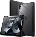 JEDirect Case for iPad Air 5th Generation (2022) & 4th Generation (2020), 10.9 Inch, Pencil Holder, Clear Back Shell, Slim Cover, Stand Function, Auto Wake/Sleep Function, Shock Absorption