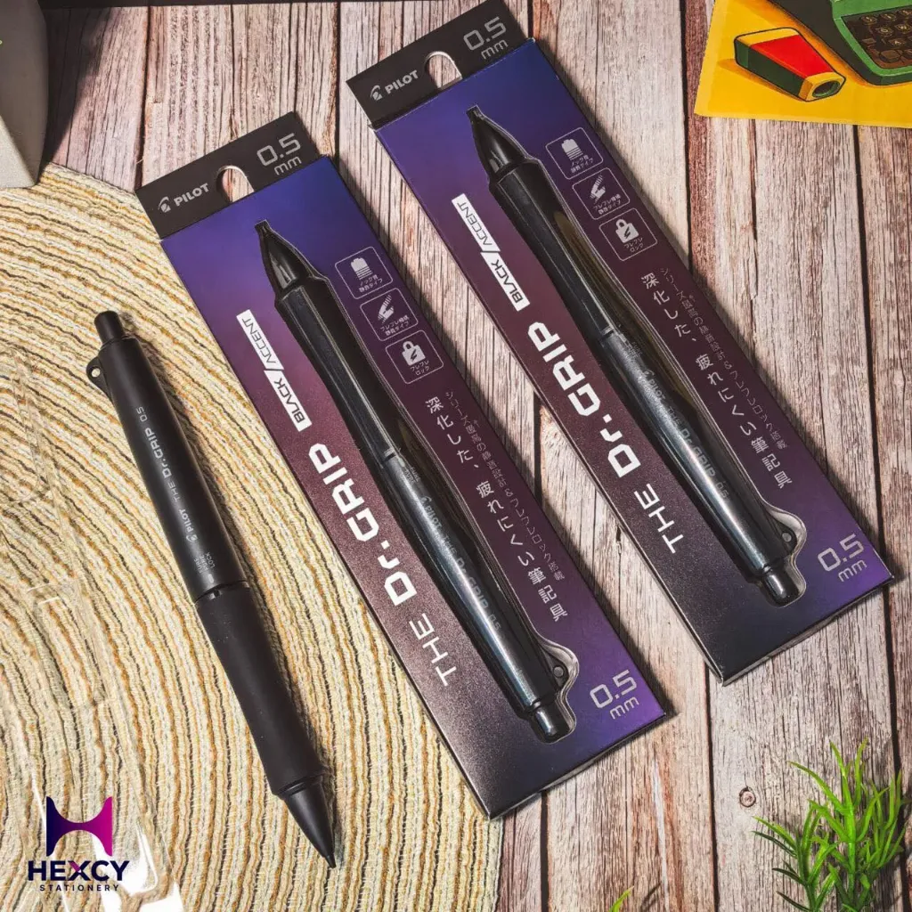 [HTDGB-15-MB] PILOT Mechanical Pencil, The Doctor Grip Black Accent, 0.5mm, Matte Black, HTDGB15MB