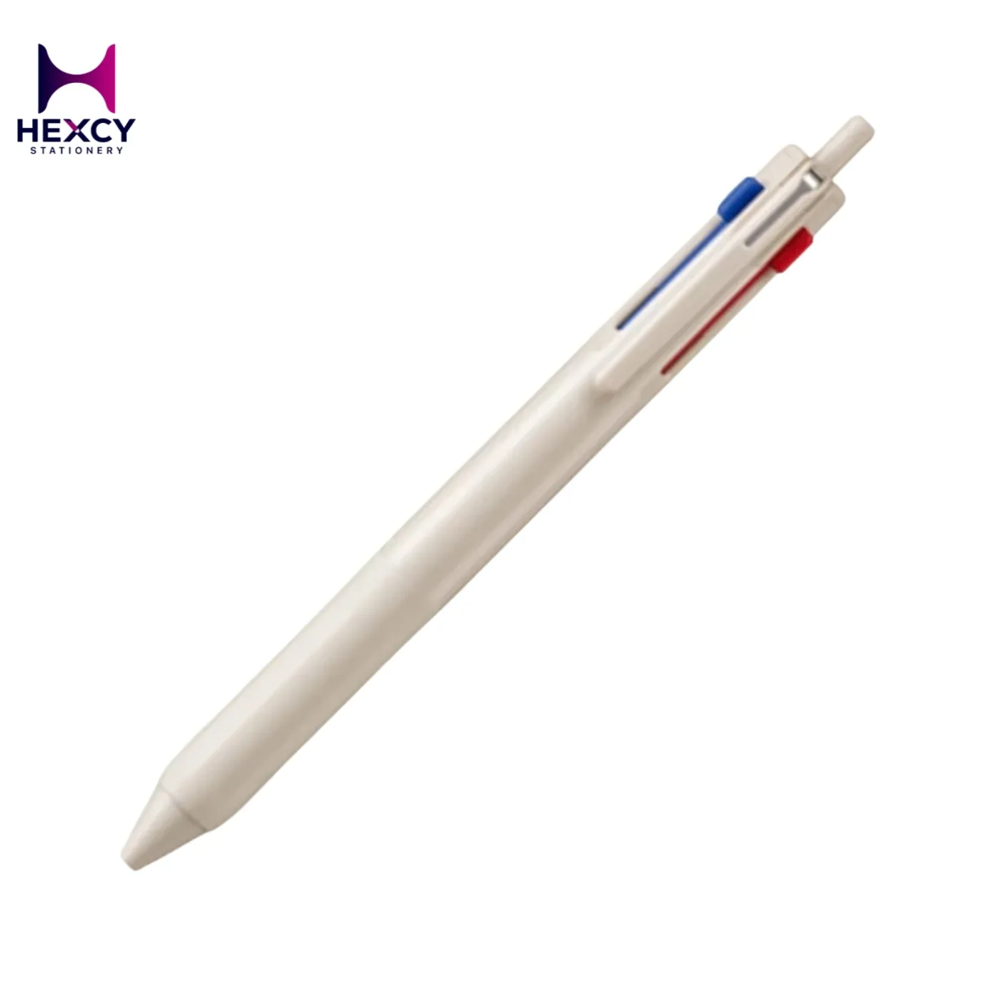 [SXE3-507-05.37] Mitsubishi Pencil Jetstream New 3-Color Ballpoint Pen, 0.5mm, Knock Type,  BLACK COLOR (Greige)