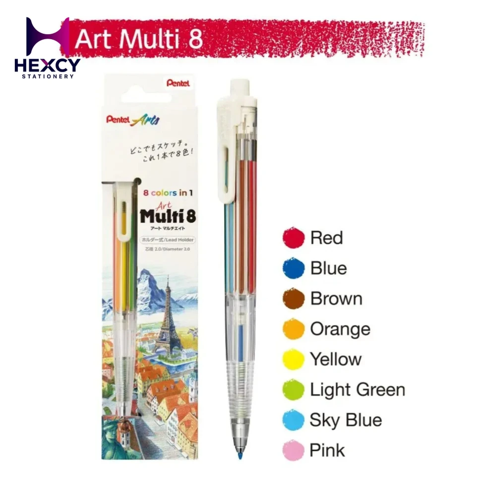 Pentel Art Multi 8 Color without Refill Set