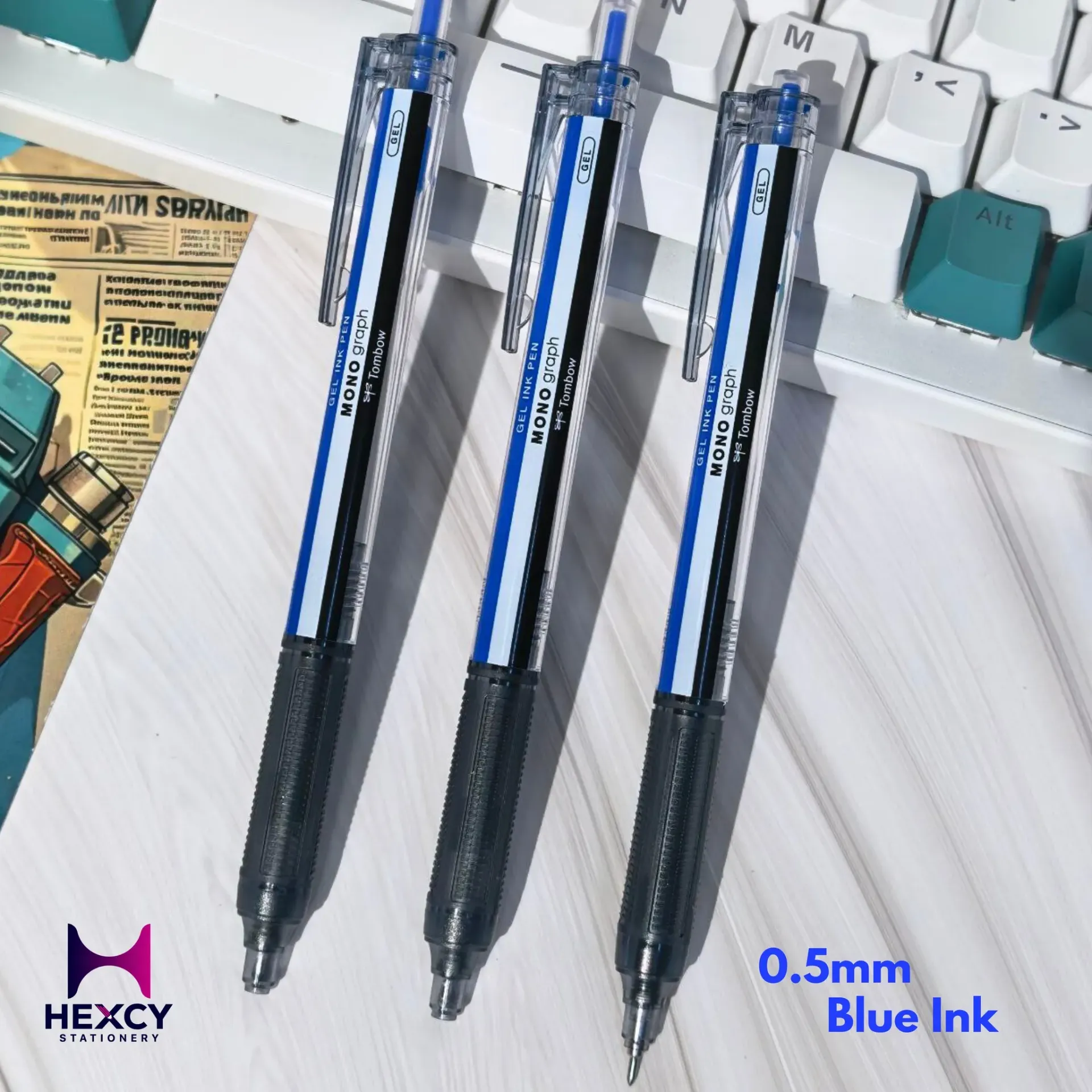[FCG-126A] Tombow Water-Based Gel Pen MONO graph Lite 0.5mm  (BLUE)
