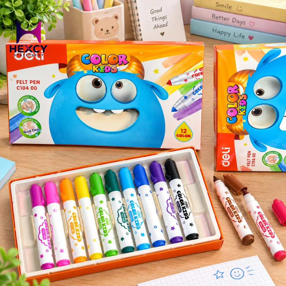 [EC10400] Deli COLOUR KIDS 12 Color