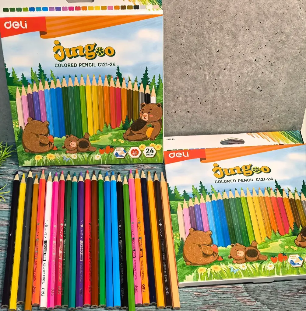 Deli Jungoo Colored Pencil 24 colors
