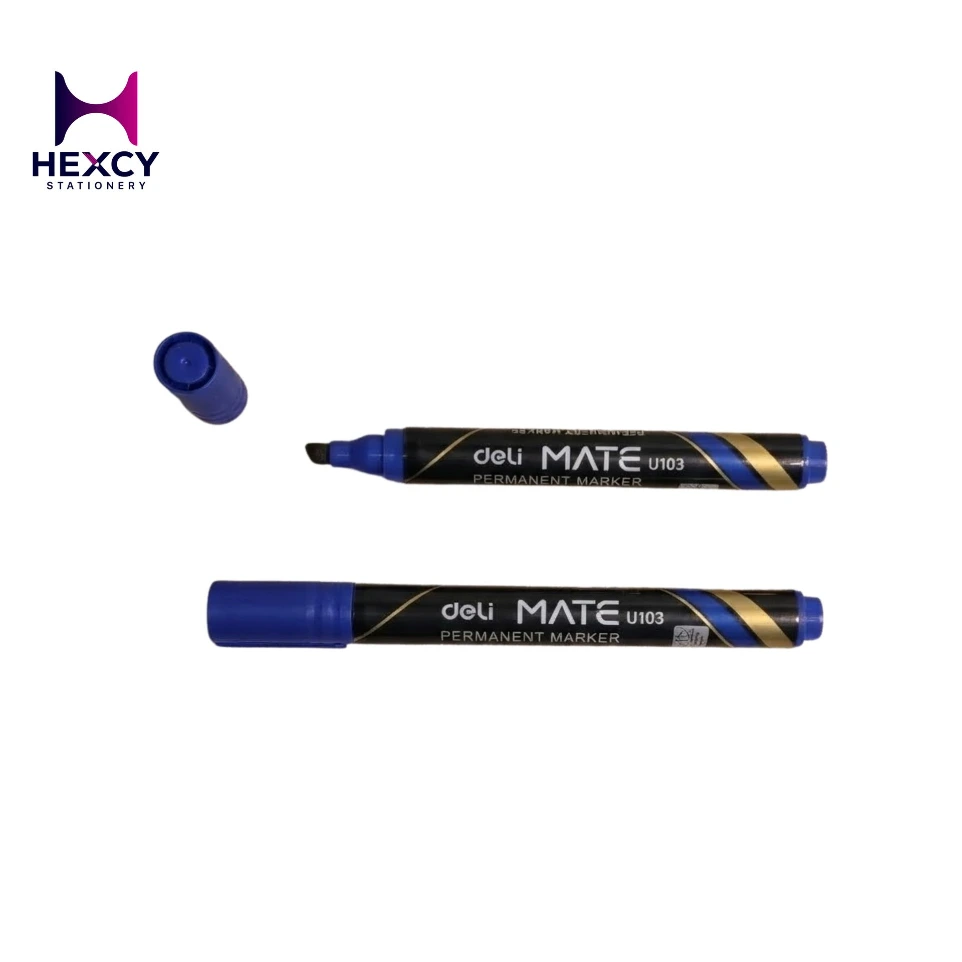[U10330] Deli PERMANENT MARKER (BLUE)