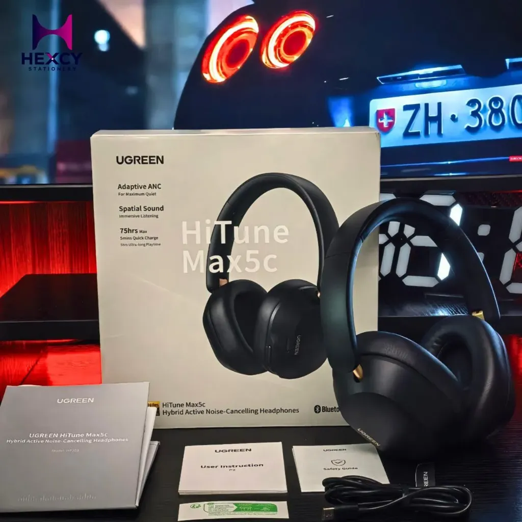 [35757] Ugreen HiTune Max 5C Hybrid Active Noise-Cancelling Headphone