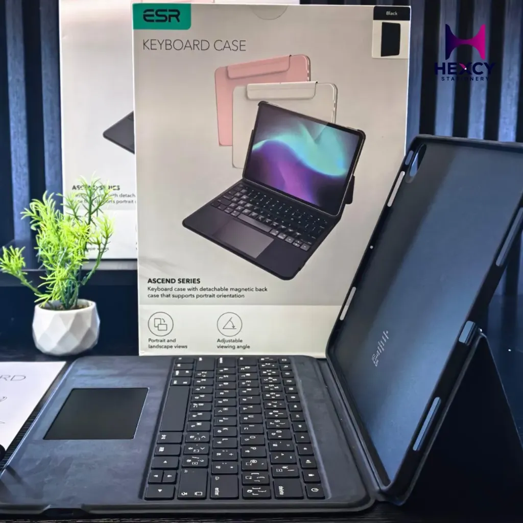 ESR Ascend iPad Pro 13 Inch (M5/M4, 2025/2024) Keyboard Case with Trackpad, Magnetic Detachable Backlit Keyboard, Adjustable Angle Vertical/Horizontal Stand, Black